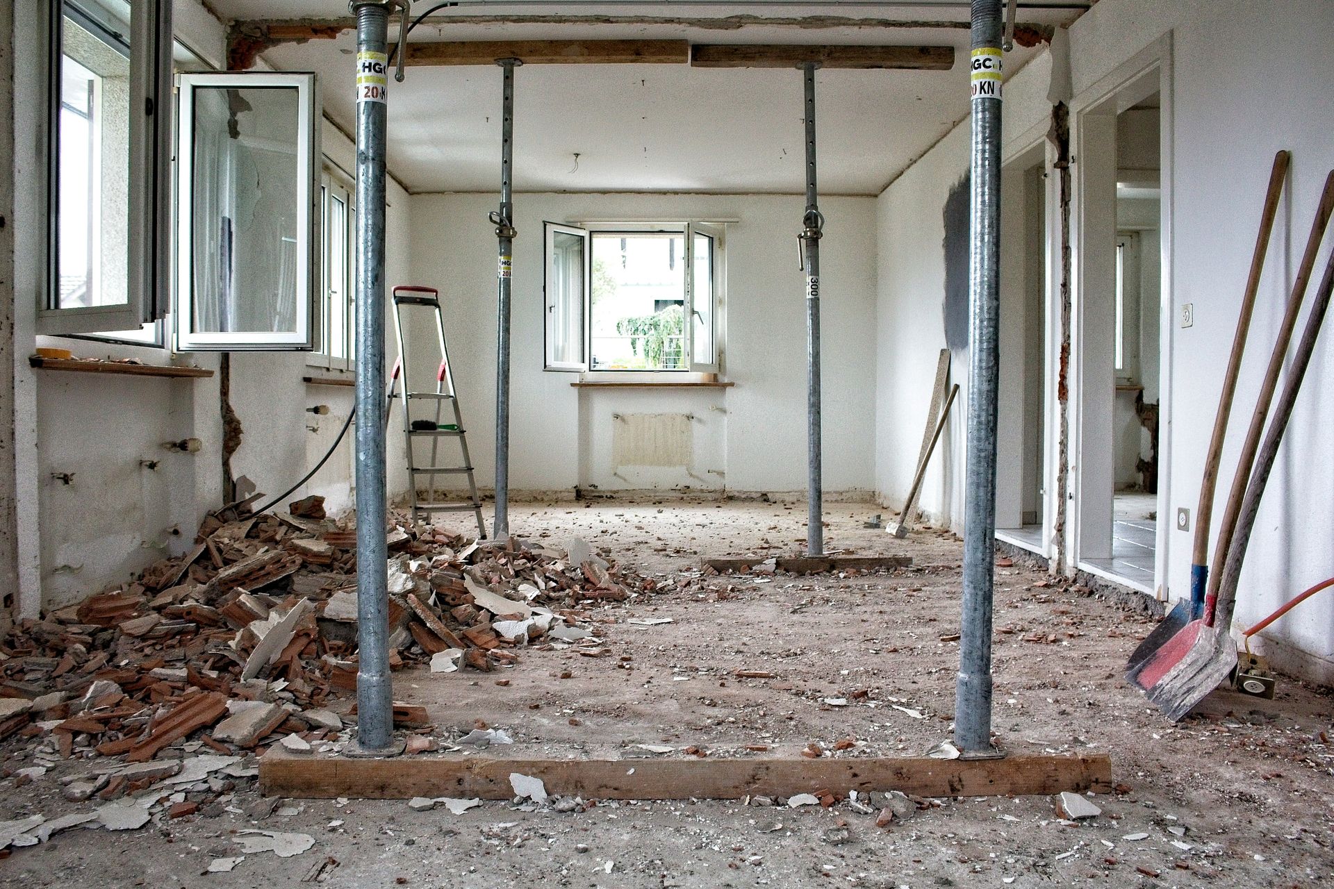 a room that has some tools in it